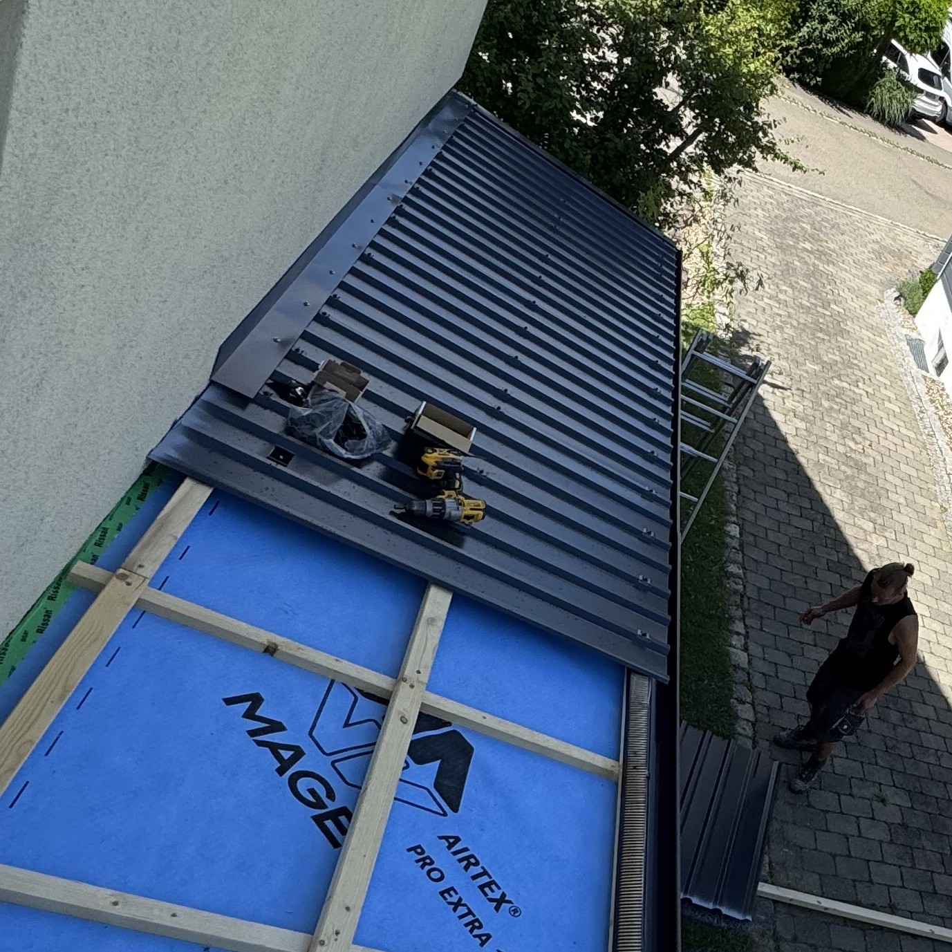 Trockenbau trapetzblechdach