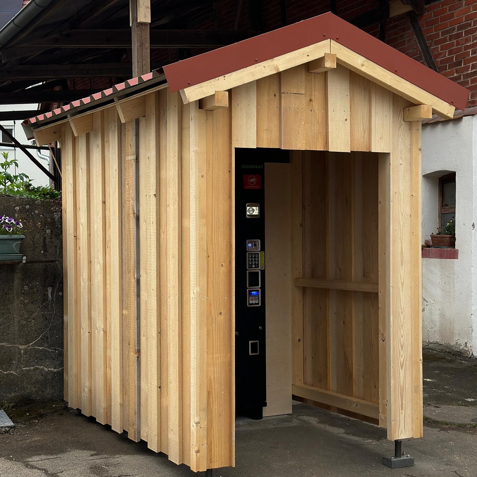 Trockenbau verkaufshütte